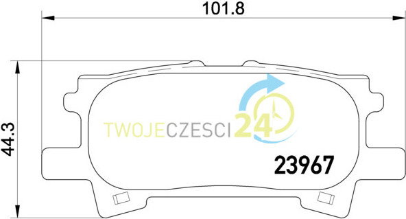 TEXTAR Zestaw klocków hamulcowych, hamulce tarczowe 2396701