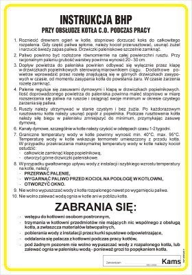 TD IAF18 Instrukcja obsługi kotła c.o. podczas pracy