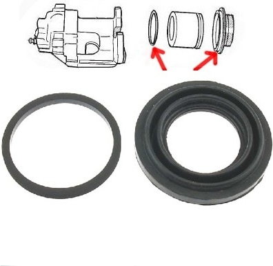 CARLSON Zestaw naprawczy zacisku tylnego Jeep Grand Cherokee 2011-