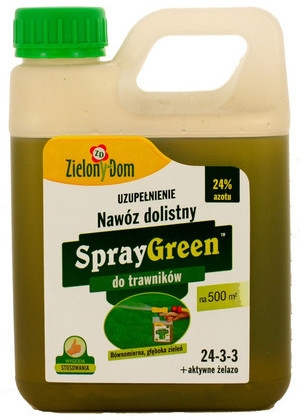 ZielonyDom Nawóz dolistny dla trawników 950ml zapas
