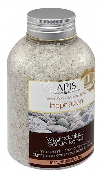 Apis Inspiration wygĹadzajÄ
ca sĂłl do kÄ
pieli z mineraĹami z Morza Martwego i algami morskimi 650 g