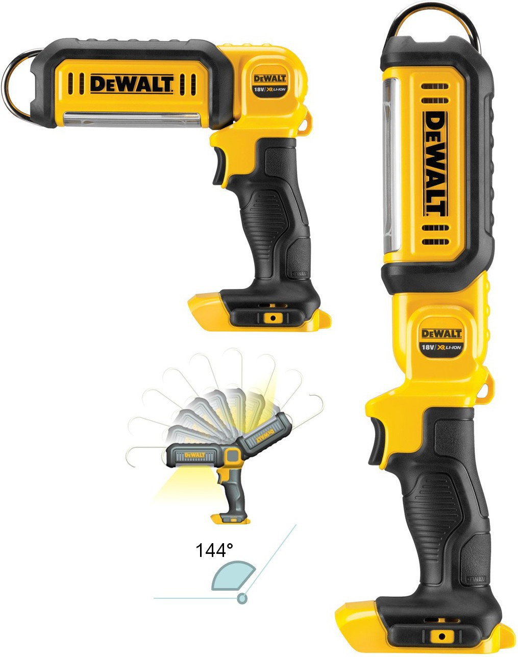 DEWALT Lampa Latarka przegubowa LED 18V XR DCL050