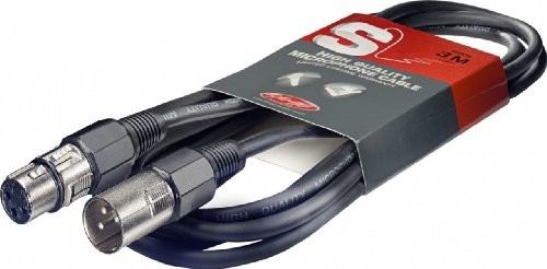 Stagg 6 m kabel wysokiej jakości na XLR wtyczka XLR mikrofon, czarny SMC6