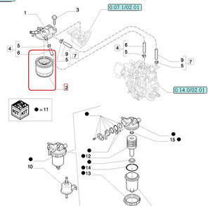 CNH FILTR PALIWA NEW HOLLAND 87289612 - 9978051