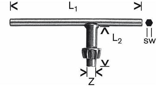 Bosch Klucz zapasowy do uchwytu wiertarskiego S3 1607950041