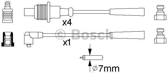 Bosch Zestaw przewodów zapłonowych 0 986 356 863