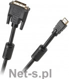 Zdjęcia - Kabel Cabletech  DVI-HDMI 5m GOLD v1.3b 