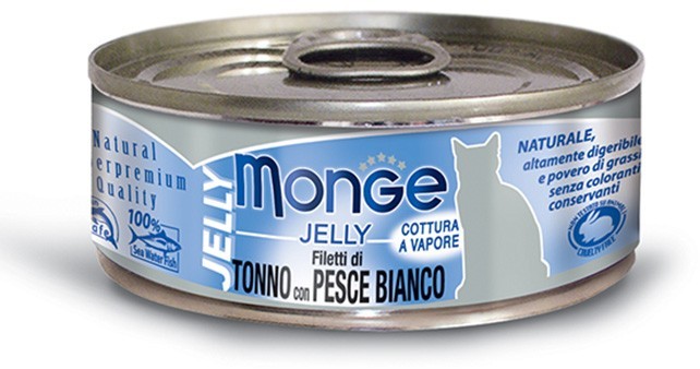 Monge Jelly Tuńczyk I Biała Ryba W Galarecie 80G