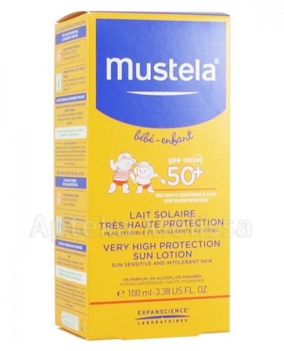 Mustela SUN Mleczko przeciwsłoneczne SPF50+ - 100 ml