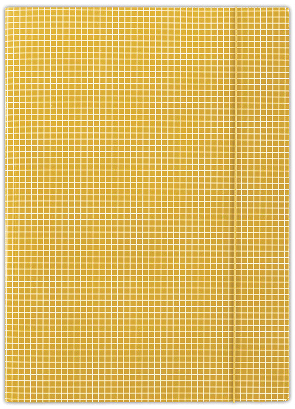 Donau Teczka Z GUMKĄ A4 POMARAŃCZOWY KRATKA FEP12