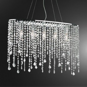 Фото - Люстра / світильник Ideal Lux Lampa kryształowa wisząca RAIN CLEAR SP5 008363 -  ODBIERZ MEGA K 