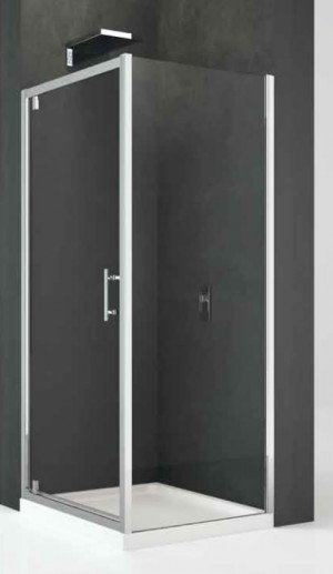 Фото - Душова перегородка Novellini Kali Ścianka stała do drzwi prysznicowych 78-81x195 cm + środek 