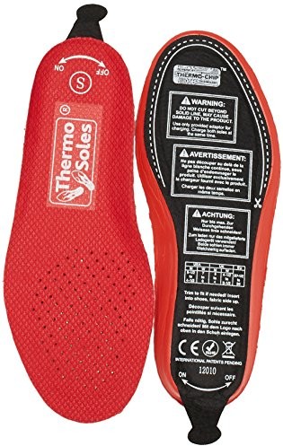 Thermo Soles 3D Wkładki Do Butów, Ogrzewane, Ze Zdalnym Sterowaniem, Czerwony, M