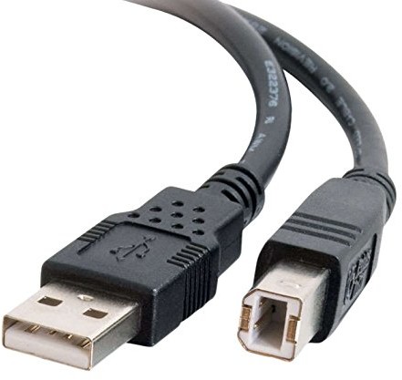 CABLESTOGO Cables To Go 81568 przewód (USB 2.0, typ A na typ-B, 5 m) Czarny 81568