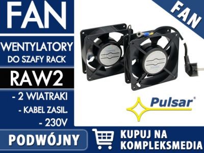 PULSAR Wentylatory 230VAC do obudów i szaf RAW2 W PAKIETACH KUPISZ TANIEJ! RAW2