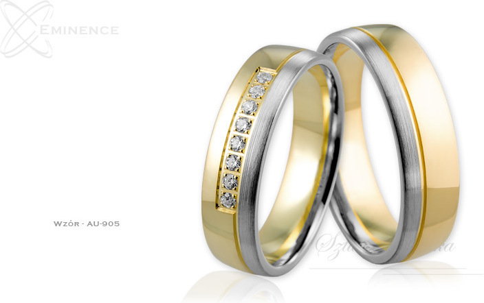 Eminence Obrączki ślubne - wzór Au-905