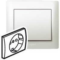 Legrand 771520 SISTENA LIFE Plakietka PEARL gniazda 2P+Z SCHUKO
