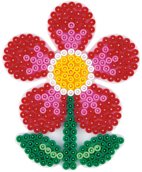 Hama midi podkładka uzupełniająca kwiatek czerwona) 299-05