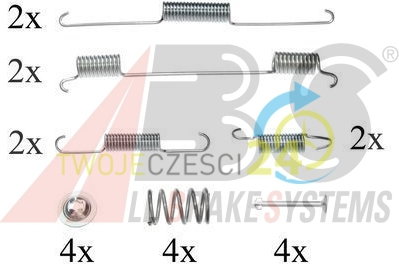 A.B.S. Zestaw dodatków, szczęki hamulcowe 0861Q