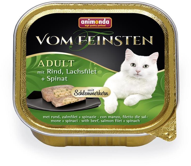 Animonda Vom Feinsten Classic Cat Smak: Wołowina, Łosoś + Szpinak 100G