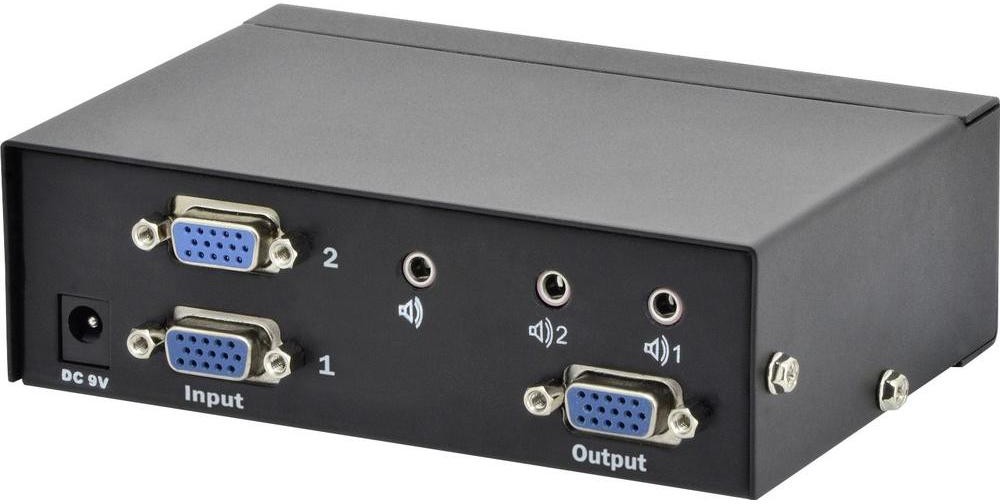 Digitus PRZEŁĄCZNIK VGA 2xPC, 1xMONITOR (DS-44100-1)