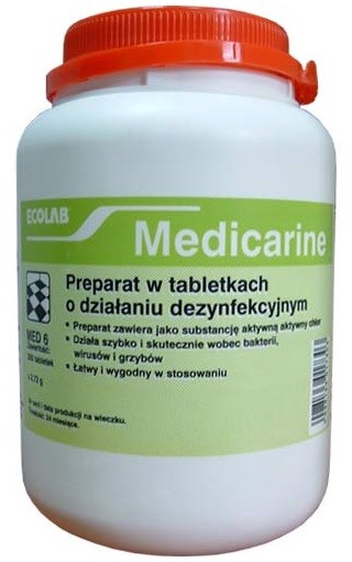Ecolab MEDICARINE tabletki do dezynfekcji powierzchni 300szt x 2,72g