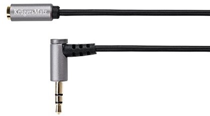 Krüger& Matz Krüger & Matz km0317 pod różnym kątem wtyczka jack stereofoniczny przewód (3 m, gniazdo na jack 3,5 MM, wtyczka) wielokolorowa 5901436784838