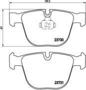 BREMBO Zestaw klocków hamulcowych, hamulce tarczowe P 06 026