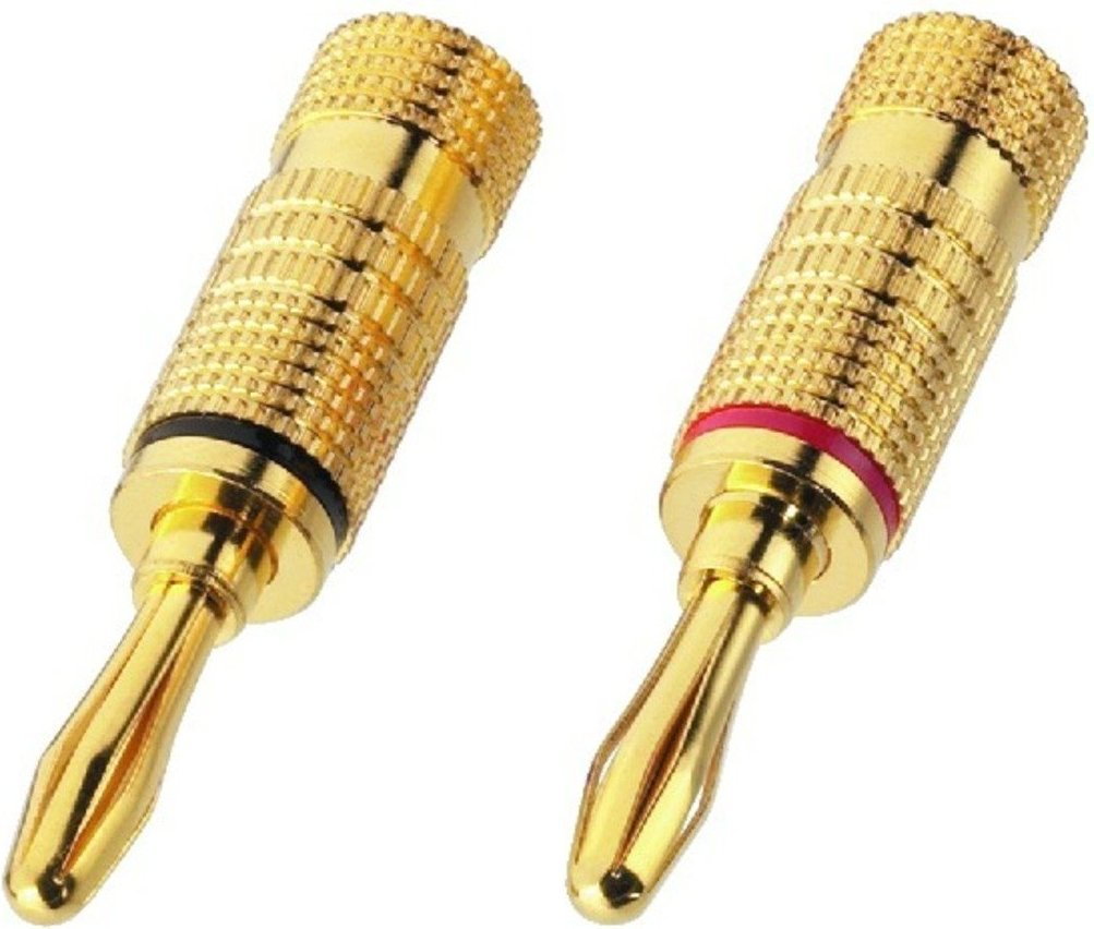 Monacor Para wtyków bananowych 4mm do głośników BP-100G
