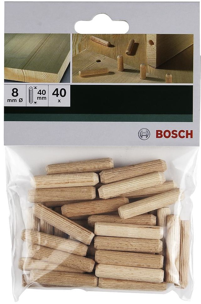 Bosch Zestaw kołków 2609255312 8 mm (OxD) 8 mmx40 mm 150 Parts