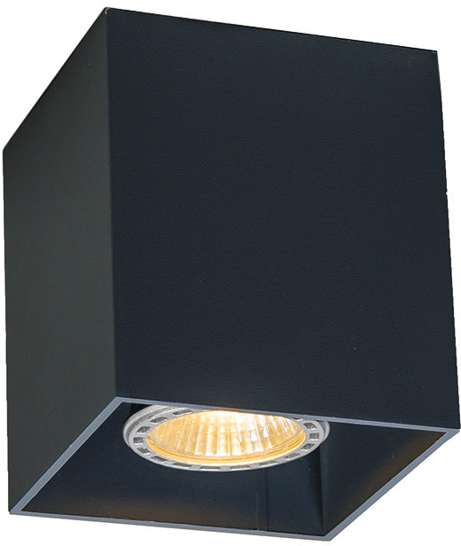 QAZQA Nowoczesny spot czarny - Qubo 1