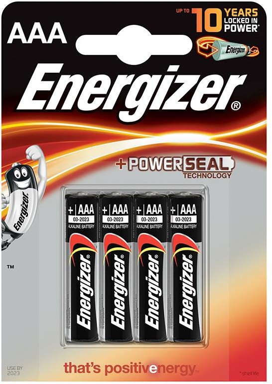 Energizer Bateria Alkaline Power, AAA, LR03, 1,5V, 4szt. 7638900247893