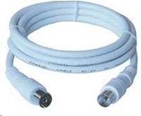 PremiumCord TV kabel anténní propojovací 10m (koaxiální, M/F, 75 Ohm) ktmf10