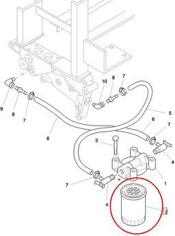 CNH FILTR UKŁADU CHŁODZENIA NEW HOLLAND 83957719 - E7HT8A424BA