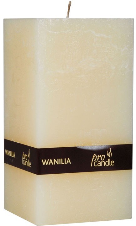 Pro Candle wieca zapachowa ProCandle 734009 / prostopadłościan / wanilia