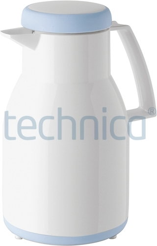 Helios Termos z tworzywa, z pokrywką 1 l, biały | , Wash S+ HELIOS-2764-001