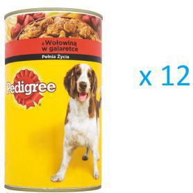 Pedigree Puszka wołowina w galarecie 1200g x12