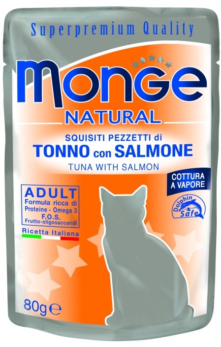 Monge Saszetka Tuńczyk I Łosoś W Galarecie 80G