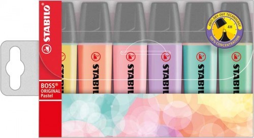 Stabilo Zakreślacz BOSS ETUI 6 sztuki PASTEL