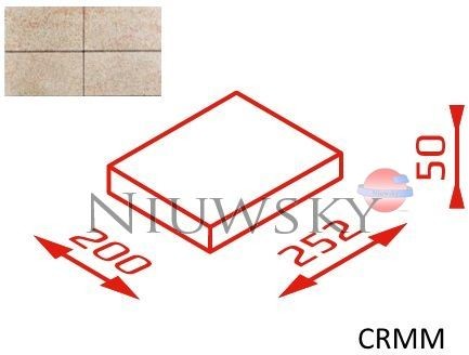 Joniec Daszek na słupek CRMM 25,2x20x5 kolor topaz Daszek na słupek CRMM 25,2x20x5 kolor topaz / Joniec