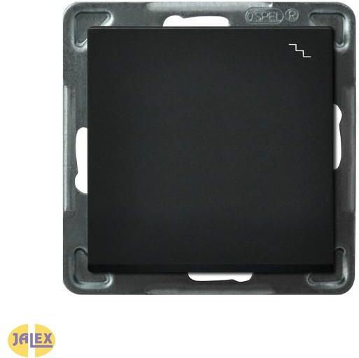 Ospel SONATA Łącznik zwierny dzwonek ŁP-6R/m/33 CZARNY METALIK