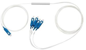 Qoltec Splitter światłowodowy 1x4, G.657A SC/PC - SC/PC SingleMode 54203