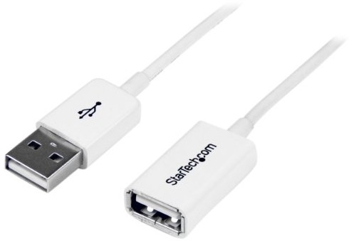 STARTECH.COM StarTech. com 2 m USB A USB A  wtyk/gniazdo  biały  USB 2.0 Verlängerungskabel A (ST) na USB A (BU) Przedłużenia (USBEXTPAA2MW)