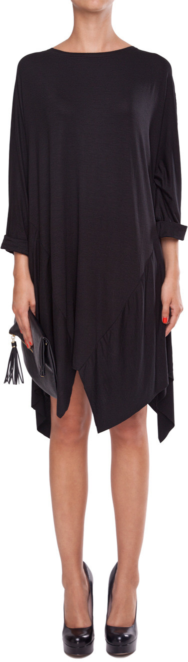 Natasha Pavluchenko Tunika asymetryczna czarna 67800 Czarny