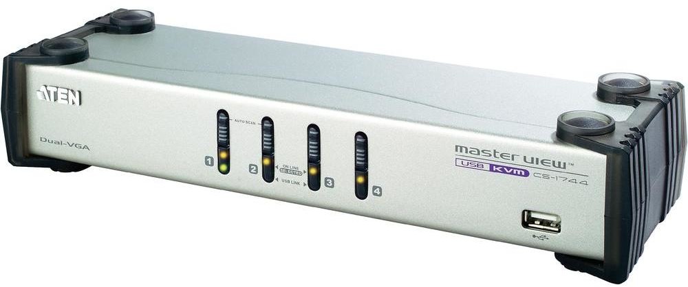 Aten KVM 4/2 Master View Dual-View USB CS-1744 CS1744C-AT