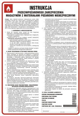 TD DB010 Instrukcja przeciwpożarowego zabezpieczenia magazynów z materiałami poż