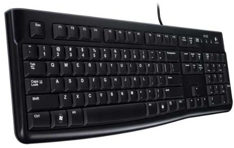 Logitech K120 Corded Keyboard Black USB NSEA (US) 920-002508