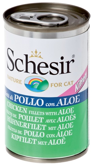 Schesir Kitten Filet z kurczaka z aloesem 140g