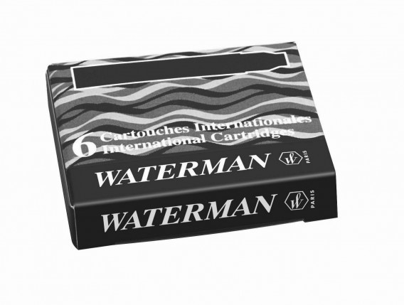 Waterman NABOJE INTL CZARNY 6szt S0110940