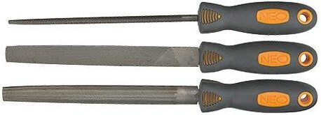 NEO-TOOLS Pilniki do metalu 200mm 3 sztuki 37-605